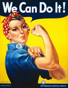 The famous image was used to promote feminism in the 1980s but was originally drawn to be used as WWII propaganda.